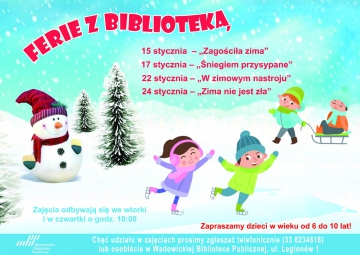 Ferie w Wadowickiej Bibliotece Publicznej!