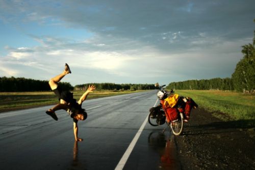 Z Rzymu przez Wadowice, Moskwę do Pekinu - rowerem