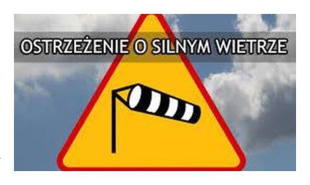 Ostrzeżenie Meteorologiczne nr 34 - powiat wadowicki - silny wiatr