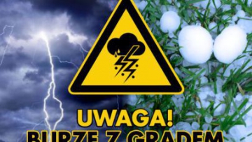 Ostrzeżenie Meteorologiczne nr 63 – powiat wadowicki – BURZE Z GRADEM