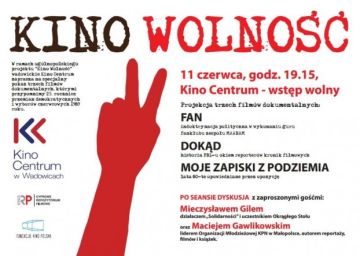 Projekt Kino Wolność w Wadowickim Centrum Kultury