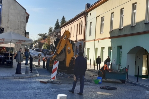 Utrudnienia drogowe w centrum Wadowic - zdjęcie1