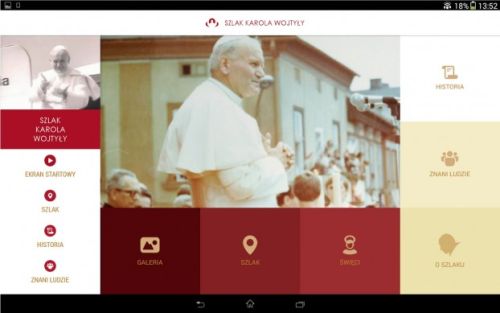Aplikacja mobilna po Szlaku Karola Wojtyły w Wadowicach