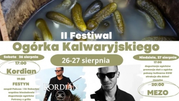 II Festiwal Ogórka Kalwaryjskiego nadchodzi!