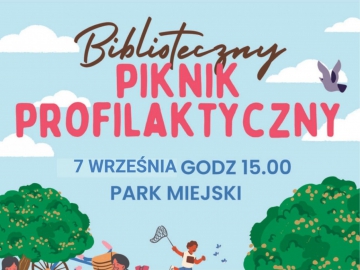 Biblioteczny Piknik Profilaktyczny w Parku Miejskim