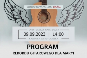 W Kalwaryjskim Sanktuarium będą bić rekord gitarowy dla Maryi - zdjęcie1