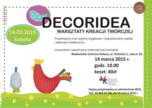 Kolejne warsztaty DECORIDEA