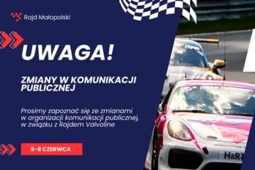 Rajd Valvoline – utrudnienia, komunikacja autobusowa