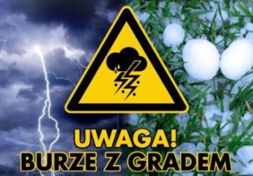 Ostrzeżenie meteorologiczne – deszcz i umiarkowane burze/1