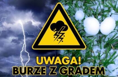 Ostrzeżenie meteorologiczne – deszcz i umiarkowane burze/1