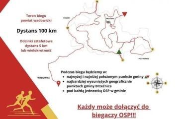 Bieg sztafetowy „100 km na 100-lecie OSP Brzeźnica”