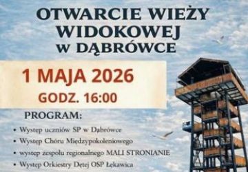 Otwarcie wieży widokowej w Dąbrówce