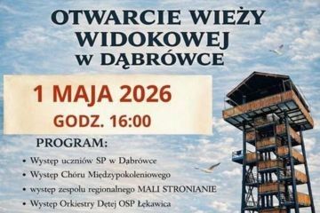 Otwarcie wieży widokowej w Dąbrówce