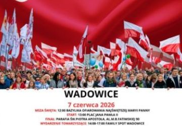 Marsz dla Życia i Rodziny 2026 w Wadowicach
