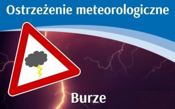 Ostrzeżenie meteorologiczne – BURZE / 1