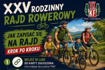 TKKF „Leskowiec” zaprasza na jubileuszowy 25. Rodzinny Rajd Rowerowy