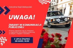 Utrudnienia w komunikacji autobusowej w związku z Rajdem Valvoline - zdjęcie1