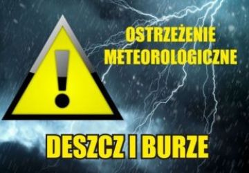 Ostrzeżenie meteorologiczne – BURZE /1