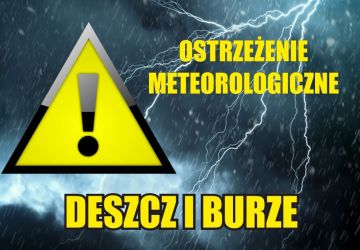Ostrzeżenie meteorologiczne – BURZE/1