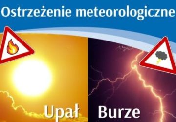 Ostrzeżenie meteorologiczne – UPAŁ /2 i BURZE /2