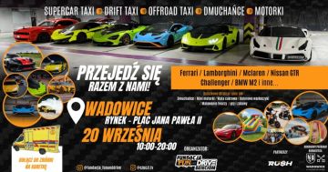 Lamborghini, Ferrari, McLaren i nie tylko ! Motoryzacyjne emocje w szczytnym celu!