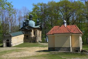 Dróżki kalwaryjskie - widok na Pałac Piłata