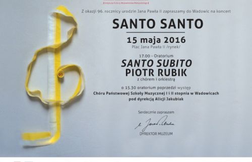 Birthday Concert at the Wadowice Market Place