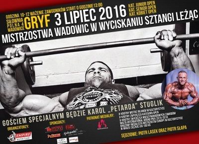 Otwarte Mistrzostwa Wadowic w wyciskaniu sztangi leżąc